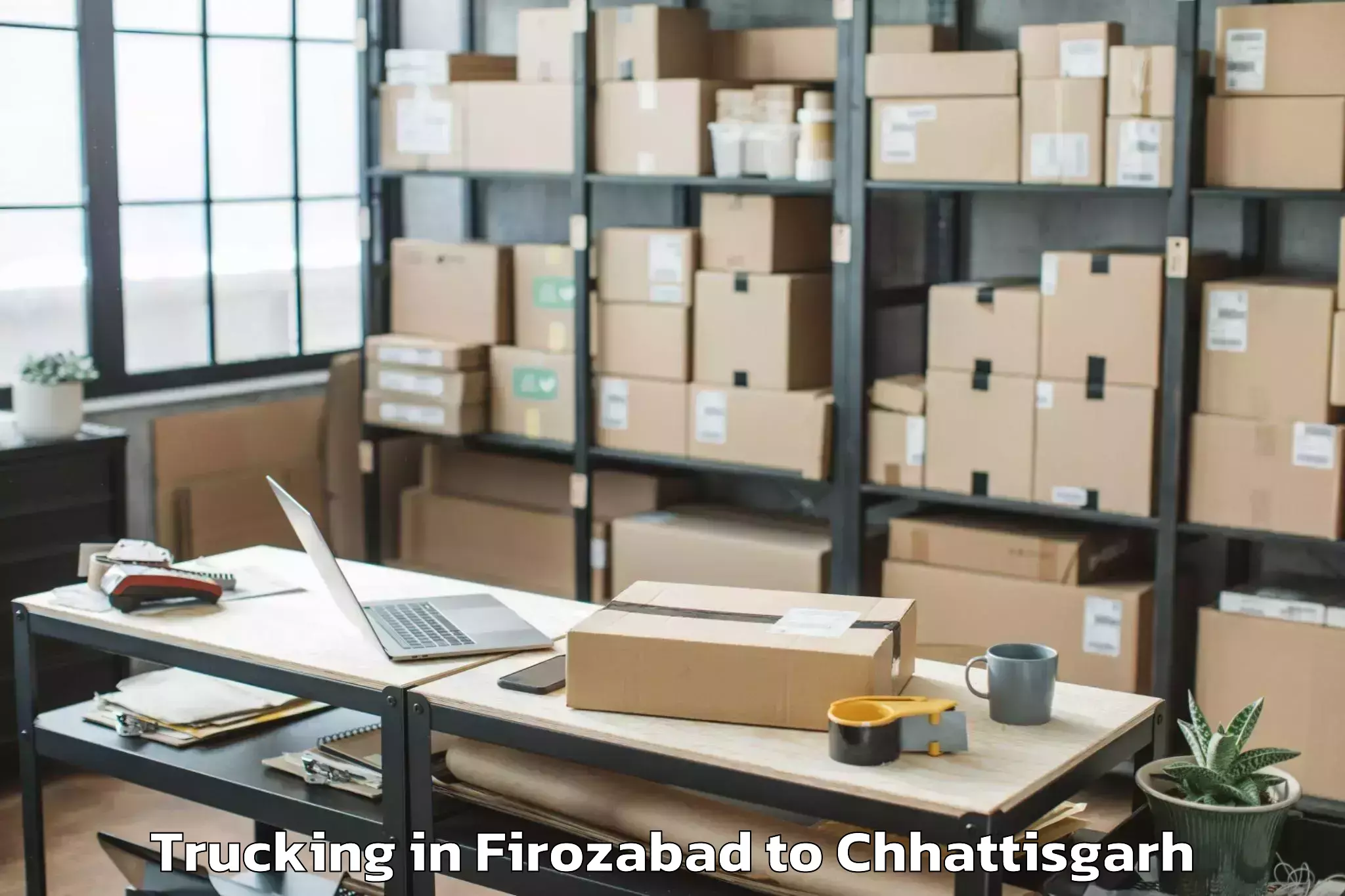 Reliable Firozabad to Kharora Trucking